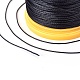 Круглый вощеный полиэфирный шнур YC-E004-0.65mm-N621-3