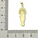 Латунные микро проложить кубического циркония подвески KK-H472-43G-01-3