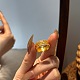 Лист 925 из стерлингового серебра с микропаве из кубических цирконий для женщин RJEW-F180-08G-6