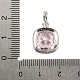 925 подвеска из стерлингового серебра с паве из кубических цирконий STER-C015-01A-02-3