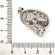 Латунные микро проложить кубического циркония подвески KK-K339-11P-01-3