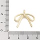 Подвески из латуни с прозрачным фианитом KK-Z061-20G-01-3