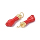 Эко-подвески с покрытием из латуни и эмали KK-F845-36G-01-4