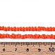 Нити из матовых непрозрачных стеклянных бусин GLAA-N017-4mm-14-2