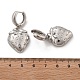 Латунные серьги-кольца без свинца и кадмия EJEW-R016-08P-01-5