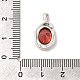 Подвески из платиновой латуни с микропаве из кубических цирконий KK-U031-02P-02-3