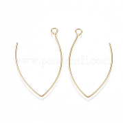 Латунные крючки для сережек KK-T038-422G