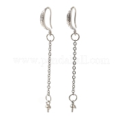 Стойки покрытие латунь серьги крючки KK-C081-05P