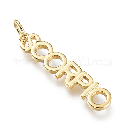 Латунные подвески ZIRC-I048-15G-06-1