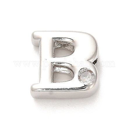 Стойки обшивки латунь кубического циркония бусы KK-L210-008P-B-1