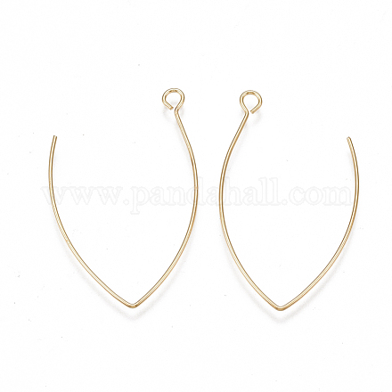 Латунные крючки для сережек KK-T038-422G-1