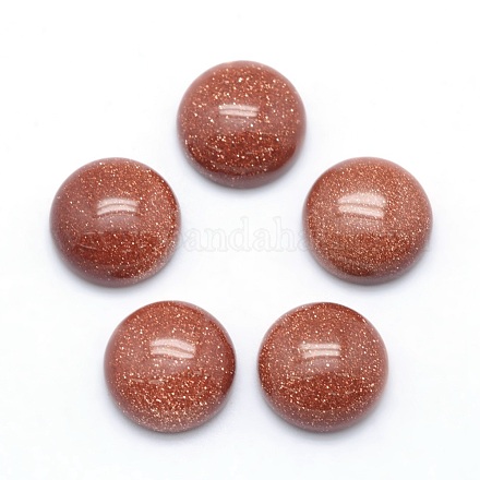 Синтетические голдстоуновские кабошоны G-P393-R24-12mm-1