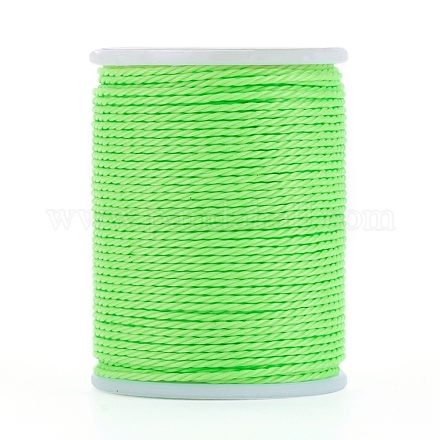 Круглый вощеный полиэфирный шнур YC-G006-01-1.0mm-10-1