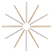 Brass Pendants, Strip/Bar, Platinum & Golden, 40x2x2mm, Hole: 1mm, 2 colors, 10pcs/color, 20pcs/box