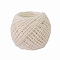 50M Jute Cord, Round, for Gift Wrapping, Party Decoration, Antique White, 2mm, about 54.68 Yards(50m)/Roll