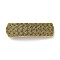 Alloy Retro Hair Barrettes, Hair Accessories for Women & Girls, Rectangle with Woven Pattern, Antique Golden, 82.5x25x13mm