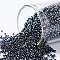 TOHO Round Seed Beads, Japanese Seed Beads, (81) Metallic Hematite, 15/0, 1.5mm, Hole: 0.7mm, about 15000pcs/50g