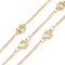 Clear Cubic Zirconia Square Link Chains, with Brass Findings, Unwelded, Cadmium Free & Nickel Free & Lead Free, Real 18K Gold Plated, 9x5x1.5mm