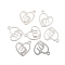 Non-Tarnish 304 Stainless Steel Pendants, Laser Cut, Heart with Constellation, Virgo, 15.5x13x0.8mm, Hole: 1.5mm