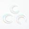 Opalite Beads, No Hole, Double Horn/Crescent Moon, 30x27~28x5~6mm