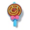Candy Shape PVC Pendants, Deep Sky Blue, 57x34.5x14.5mm, Hole: 4mm