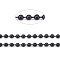 304 Stainless Steel Ball Chains, PVD Vacuum Plating, with Spool, Black, 2.3mm, about 32.8 Feet(10m)/roll