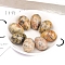 Natural Crazy Agate Egg Figurines Statues for Home Office Desktop Decoration, 30x20mm