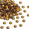 Preciosa® Crystal Hotfix Flatback Stones, Czech Crystal, Round(438 11 612 Chaton Rose VIVA 12 ®), 10070 Topaz, SS6(1.9~2.1mm)