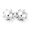 CCB Plastic Beads, Sun, Platinum, 17.5x11mm, Hole: 3.3mm
