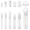 OLYCRAFT 6pcs Graffiti Markers Set Clear Refillable Paint Marker 11/13.5/17/18.5/24mm Empty Markers Set Graffiti Refillable Paint Pen with Tips for Painting on Wood Clothing Canvas Walls Art Crafts