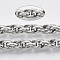 Tarnish Resistant 304 Stainless Steel Rope Chains, with Spool, Unwelded, Stainless Steel Color, Link: 11x9x3mm, about 16.4 Feet(5m)/roll