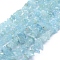 Natural Aquamarine Beads Strands, Chip, 5~7mm, Hole: 0.8mm, about 16 inch(40.6cm)