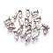 Non-Tarnish 201 Stainless Steel Sew on Prong Settings, Claw Settings for Pointed Back Rhinestone, Horse Eye, Stainless Steel Color, 14x6.5x5.5mm, Tray: 15x7mm