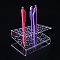 Acrylic Pencil Holder, 24 Slots Desk Stand Organizer Holding Rack, for Pens, Paint Brushes, Colored Pencils, Markers, Colorful, 70x120x70mm