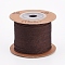 Nylon Cords, String Threads Cords, Round, Coconut Brown, 1.5mm, about 27.34 yards(25m)/roll