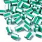 Handmade Polymer Clay Beads,  3 Tone, Column, Medium Sea Green, 5x2.5~6.5mm, Hole: 1.8mm