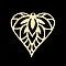 201 Stainless Steel Pendants, Laser Cut, Heart, Golden, 30.5x28.5x1mm, Hole: 1.4mm