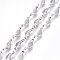 Tarnish Resistant 304 Stainless Steel Link Chains, Soldered, Leaf, Stainless Steel Color, 11x3.5x1.5mm