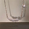 Leaf Brass Micro Pave Clear Cubic Zirconia Pendant Necklaces for Women, Platinum, 17.52 inch(44.5cm)