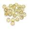 Brass Bead Caps, Lead Free & Cadmium Free & Nickel Free, Multi-Petal, Raw(Unplated), 6x1mm, Hole: 1mm