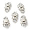 Non-Tarnish 304 Stainless Steel Twister Clasps, Stainless Steel Color, 30x17.5x8mm, Hole: 5x5mm