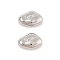 Brass Beads, Cadmium Free & Nickel Free & Lead Free, Nuggets, Real Platinum Plated, 12x8x5mm, Hole: 1mm