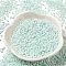 Cylinder Seed Beads, Opaque Colours Luster, Uniform Size, Pale Turquoise, 2x1.3~1.5mm, Hole: 0.8~1mm, about 40000pcs/bag, 450g/bag