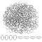 300Pcs 201 Stainless Steel Quick Link Connectors, Linking Rings, Oval, Stainless Steel Color, 7x4.5x0.8mm, Hole: 3x5mm