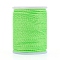 Round Waxed Polyester Cord, Taiwan Waxed Cord, Twisted Cord, Lawn Green, 1mm, about 12.02 yards(11m)/roll
