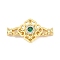Brass Micro Pave Clear Cubic Zirconia Fold Over Clasps, Cadmium Free & Nickel Free & Lead Free, Square, Real 18K Gold Plated, 37mm