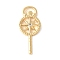 Brass Pave Clear Cubic Zirconia Pendants, Star with Compass Charms, Rack Plating, Lasting Plated, Nickel Free, Real 18K Gold Plated, 32.5x14x3mm, Hole: 2x6.5mm