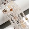 Natural Dendritic Agate Beads Strands, Grade A, Round, 6mm, Hole: 1.2mm, about 61pcs/strand, 14.37''(36.5cm)