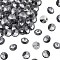 Preciosa® MAXIMA Crystal Round Stones, Czech Crystal, Aluminium Layer, Bicone(436 11 177 Rivoli), 00030 260 NightFall, SS29(6.15~6.35mm)