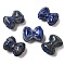 Natural Lapis Lazuli Carved Beads, Bowknot, 13~14x18x8~9mm, Hole: 1.2mm